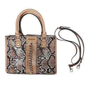 Aldo Snake Skin Print Top Handle Crossbody Bag